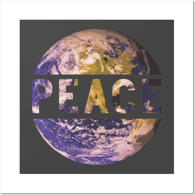 World Peace On Earth Conscious Humanity Love And Kindness Wall Art by Blink_Imprints10